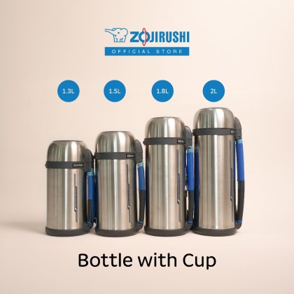 Zojirushi S/S Bottle With Cup (1.3/1.5/1.8/2.0L) SF-CC-13/15/18/20 Zojirushi S/S Bottle With Cup (1.3/1.5/1.8/2.0L) SF-CC-13/15/18/20