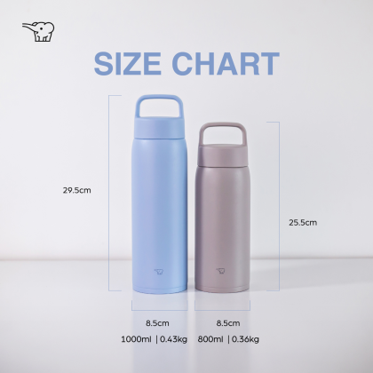 ZOJIRUSHI 0.8L/1.0L S/S TWIST OPEN MUG - SU-DA80/100