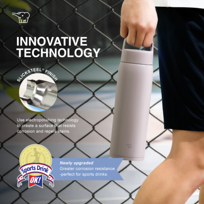 ZOJIRUSHI 0.8L/1.0L S/S TWIST OPEN MUG - SU-DA80/100