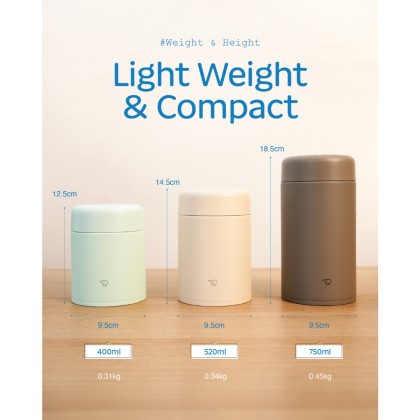 ZOJIRUSHI S/S Food Jar (0.4L/0.52L/0.75L) SW-LA-40/52H/75H ZOJIRUSHI S/S Food Jar (0.4L/0.52L/0.75L) SW-LA-40/52H/75H