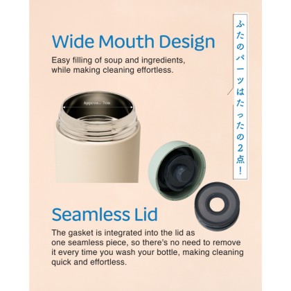 ZOJIRUSHI S/S Food Jar (0.4L/0.52L/0.75L) SW-LA-40/52H/75H ZOJIRUSHI S/S Food Jar (0.4L/0.52L/0.75L) SW-LA-40/52H/75H