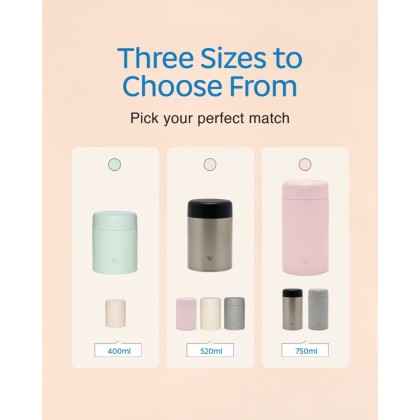 ZOJIRUSHI S/S Food Jar (0.4L/0.52L/0.75L) SW-LA-40/52H/75H ZOJIRUSHI S/S Food Jar (0.4L/0.52L/0.75L) SW-LA-40/52H/75H