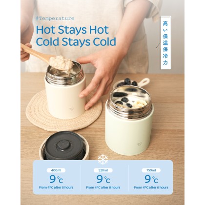 ZOJIRUSHI S/S Food Jar (0.4L/0.52L/0.75L) SW-LA-40/52H/75H ZOJIRUSHI S/S Food Jar (0.4L/0.52L/0.75L) SW-LA-40/52H/75H