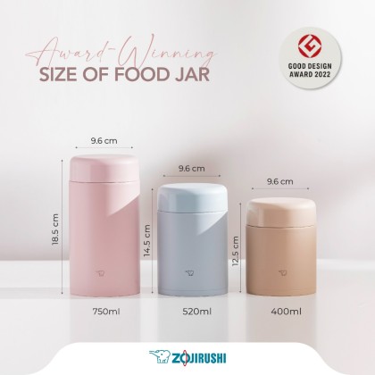 (C) ZOJIRUSHI S/S Food Jar (0.4L/0.52L/0.75L) SW-KA-40/52H/75H
